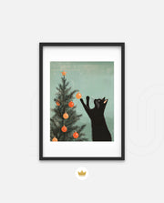 Curious Christmas Cat