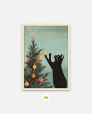 Curious Christmas Cat