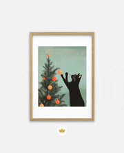 Curious Christmas Cat