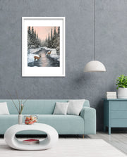 Winter Deer Reflections