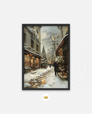 Snowy Market Lane