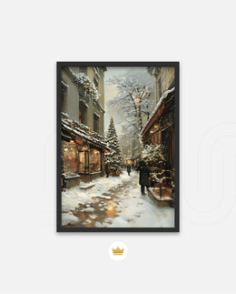 Snowy Market Lane