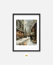 Snowy Market Lane