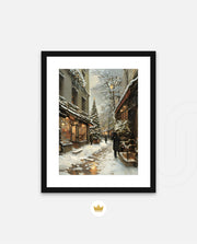 Snowy Market Lane