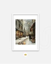 Snowy Market Lane