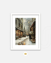 Snowy Market Lane