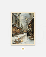 Snowy Market Lane