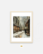 Snowy Market Lane