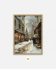 Snowy Market Lane
