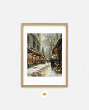 Snowy Market Lane