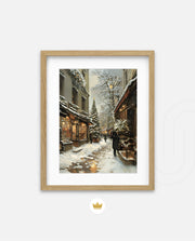 Snowy Market Lane