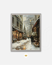 Snowy Market Lane