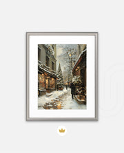 Snowy Market Lane
