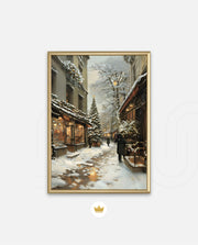 Snowy Market Lane