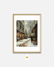 Snowy Market Lane