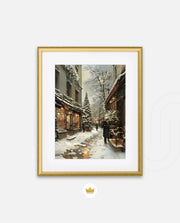 Snowy Market Lane