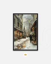 Snowy Market Lane