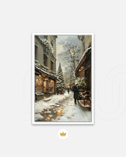 Snowy Market Lane