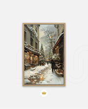 Snowy Market Lane