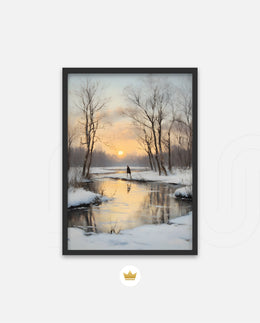 Winter Sunset Tranquility