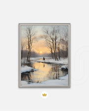 Winter Sunset Tranquility