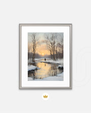 Winter Sunset Tranquility