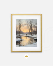 Winter Sunset Tranquility
