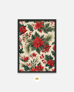 Poinsettia Holiday Pattern