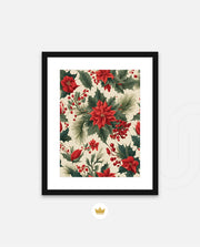 Poinsettia Holiday Pattern