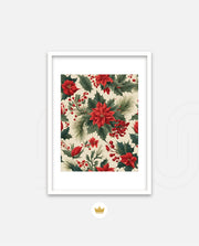 Poinsettia Holiday Pattern