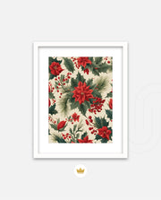 Poinsettia Holiday Pattern