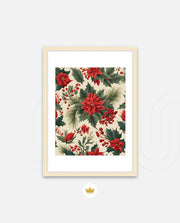 Poinsettia Holiday Pattern