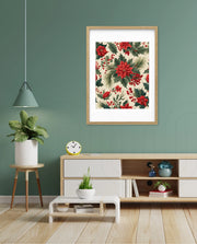Poinsettia Holiday Pattern