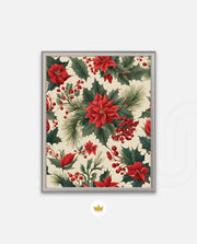 Poinsettia Holiday Pattern