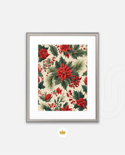 Poinsettia Holiday Pattern