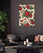 Poinsettia Holiday Pattern