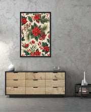 Poinsettia Holiday Pattern