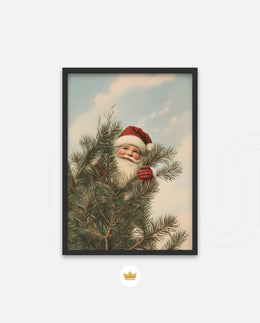 Santa Behind the Pines