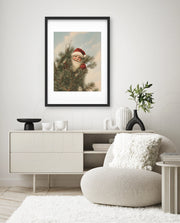 Santa Behind the Pines