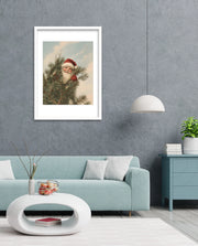 Santa Behind the Pines
