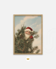Santa Behind the Pines