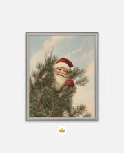 Santa Behind the Pines
