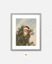 Santa Behind the Pines
