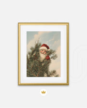Santa Behind the Pines