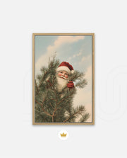 Santa Behind the Pines