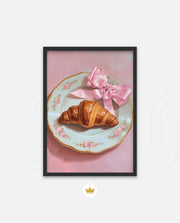 Rose Plate Croissant