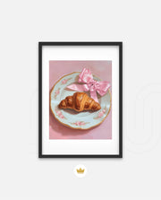 Rose Plate Croissant
