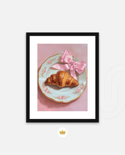 Rose Plate Croissant