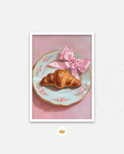 Rose Plate Croissant