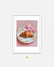 Rose Plate Croissant